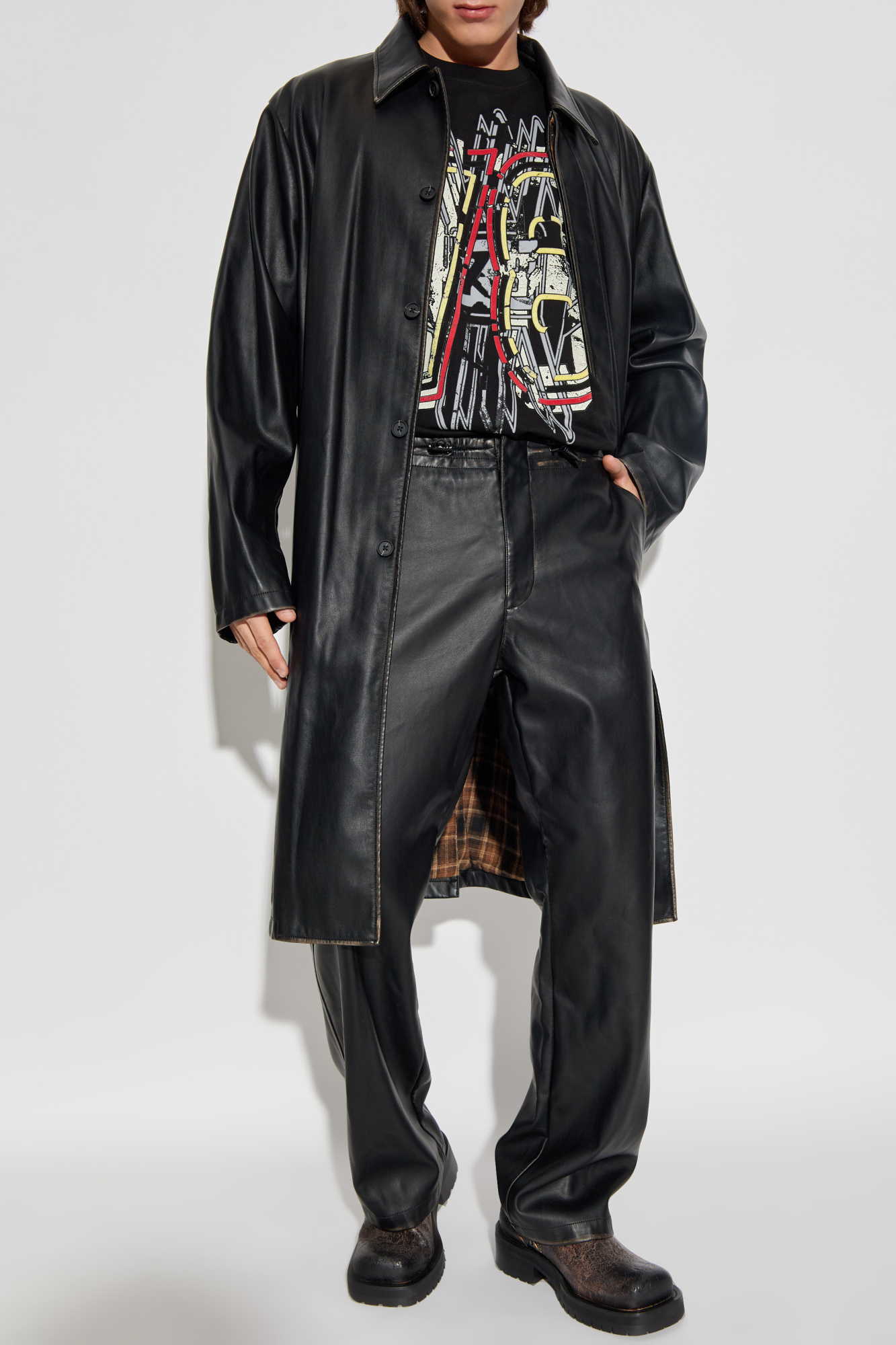 【DIESEL】【DIESEL】t-boxty Black T-Boxty LS T-shirt by Diesel on Sale
